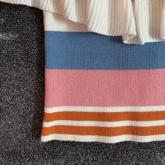 Off shoulder Ruffle trim Knit top, Small,Forever21 - Picture 4 of 5